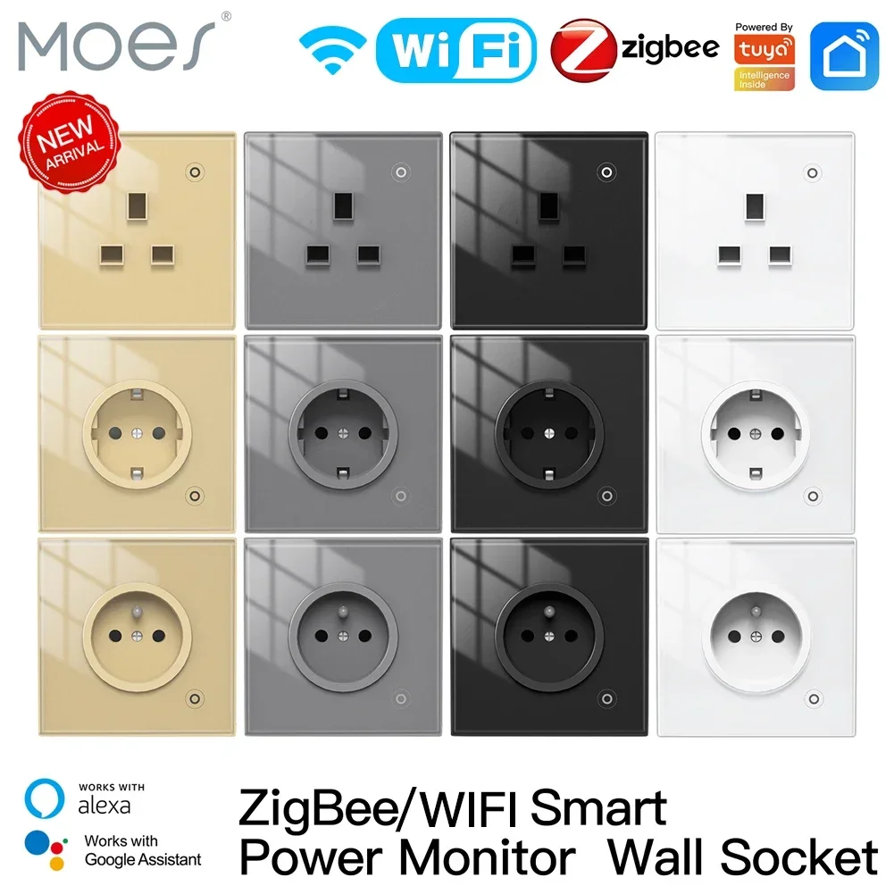Home Cinema Alexa - Moes ZigBee gniazdo ścienne WIFI inteligentny