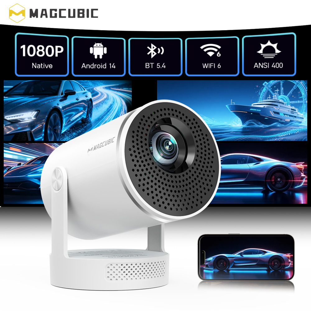 Home Cinema Setup - Magcubic Android 14 Natywny projektor 1080P