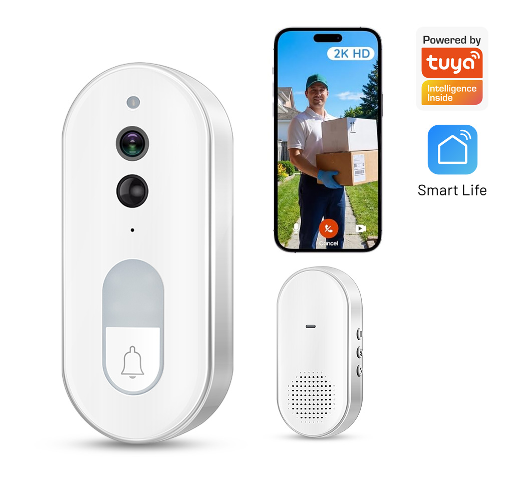 Home Cinema Alexa - Inteligentny wideodomofon Tuya, bezprzewodowy, kamera zewnętrzna
