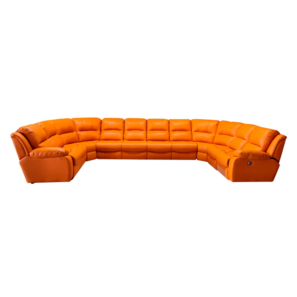 Home Cinema Theater - Luksusowa, ponadwymiarowa rozkładana sofa segmentowa z