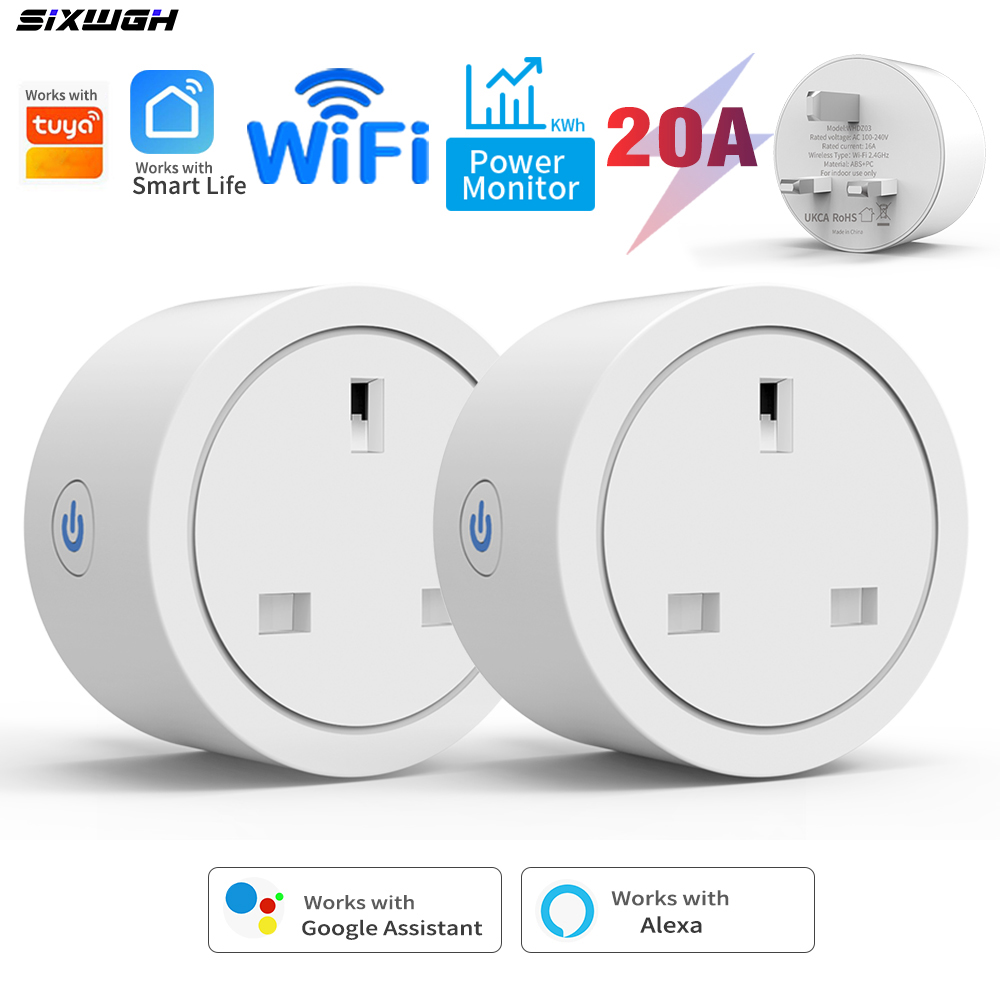 Home Cinema Alexa - Inteligentne gniazdko UK 20A Tuya WiFi