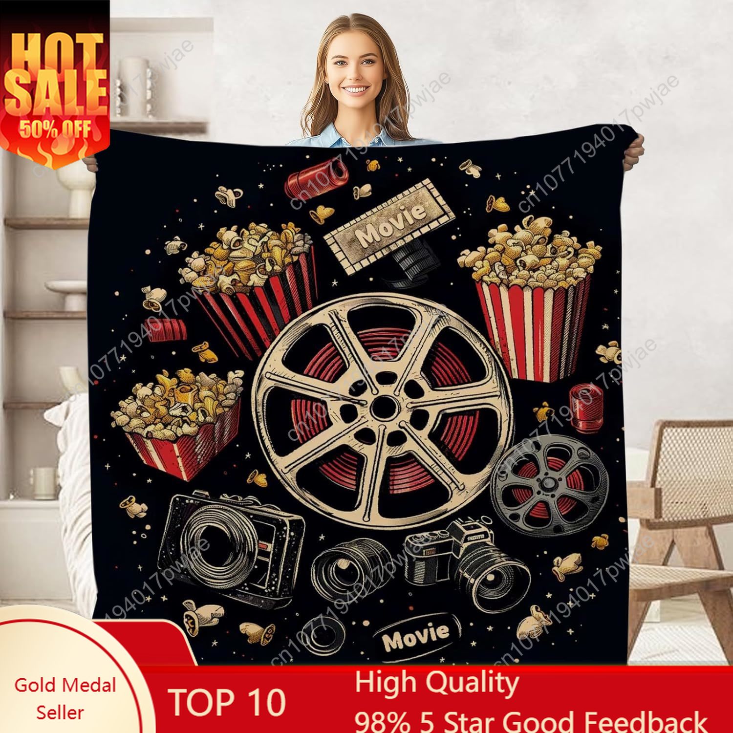Home Cinema Kids - Koszulka na bilety do kina, popcorn,