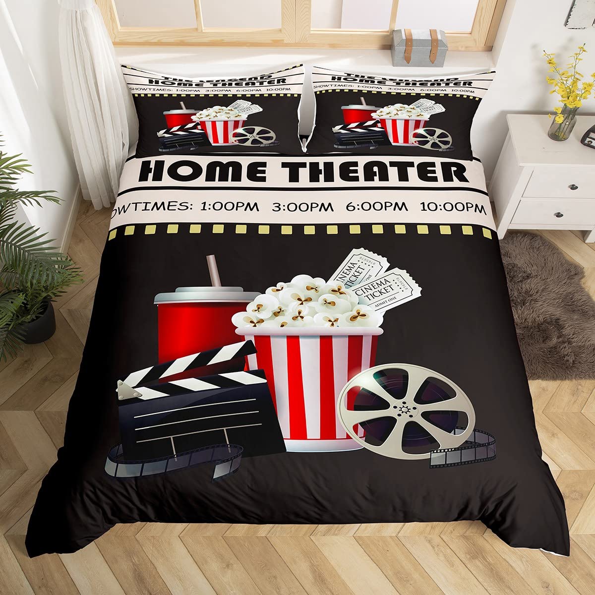 Home Cinema Kids - Poszwa na kołdrę w stylu vintage