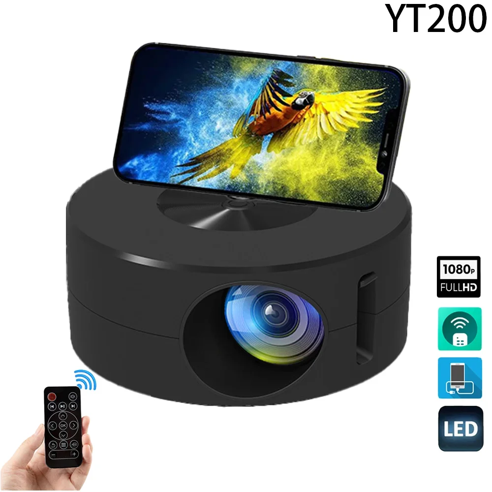 Home Cinema Kids - Mobilny Mini projektor wideo YT200 LED