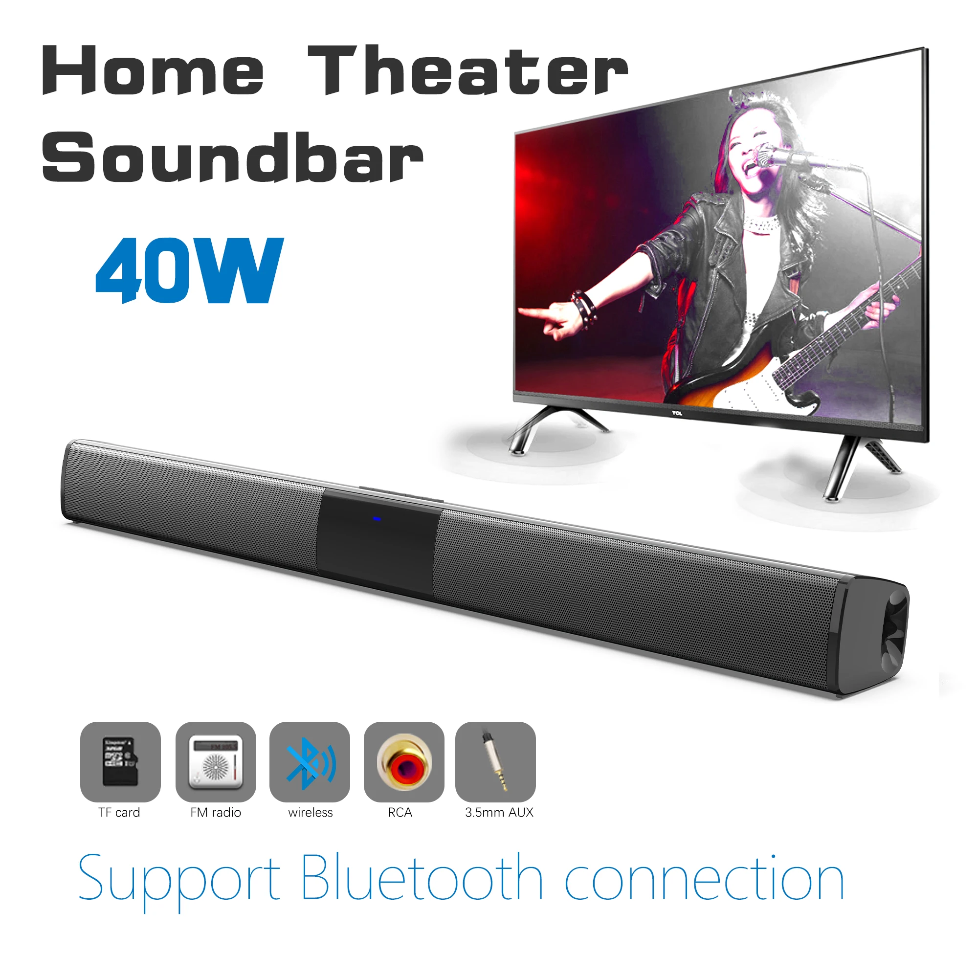 Home Cinema Gadgets - 40W Soundbar dużej mocy do telewizora