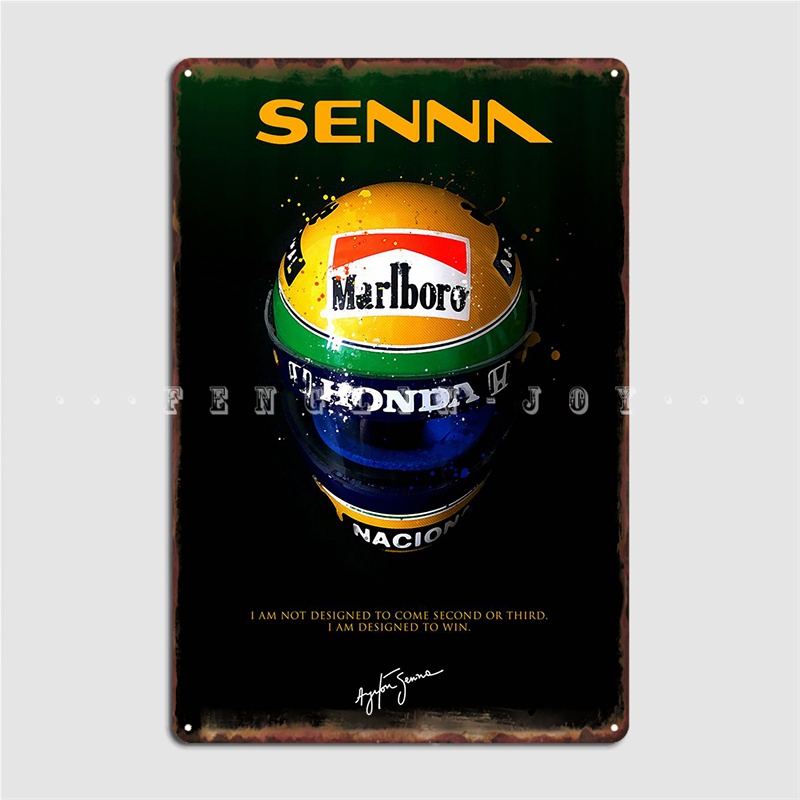 Home Cinema Quotes - Senna cytat minimalistyczny metalowa tablica plakat