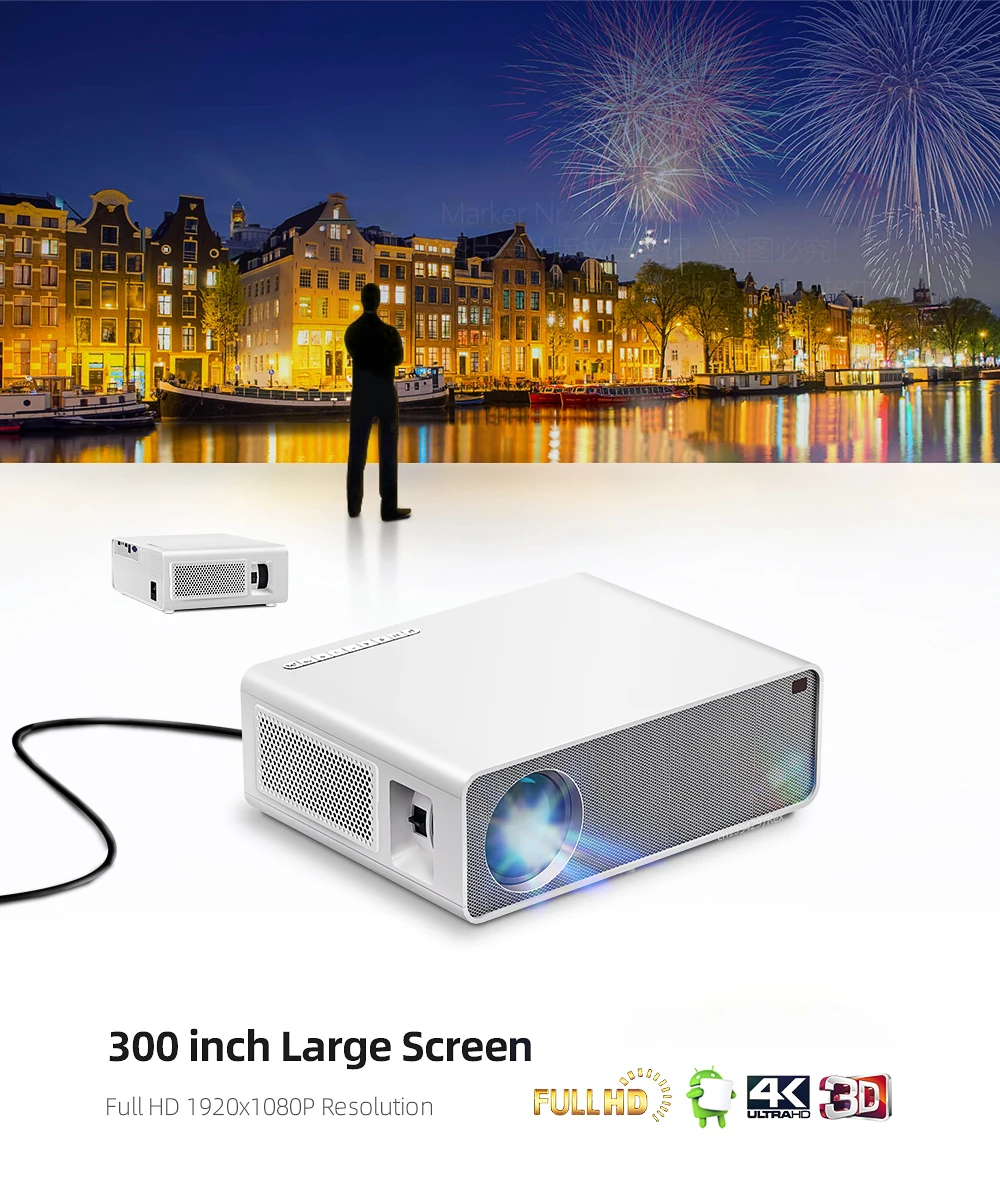 Nowy Projektor Beamer 1080P Fu – Home Cinema Kids recenzja i cena