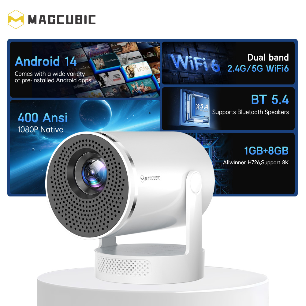 Magcubic Android 14 Natywny pr – Home Cinema Setup recenzja i cena