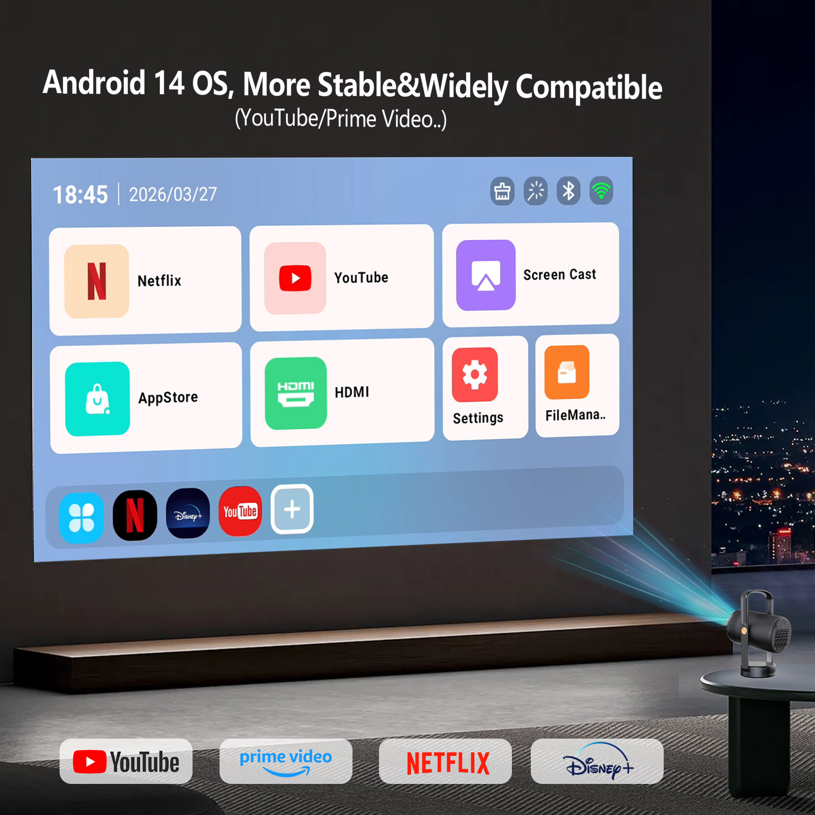 Nowy inteligentny przenośny pr – Home Cinema Gadgets recenzja i cena